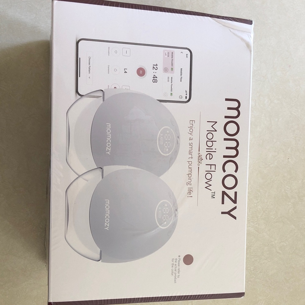 Momcozy Mobile Flow Double Electric Breast Pump - Gray